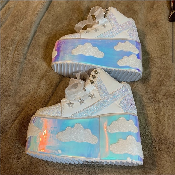 YRU Qozmo Sky Sky Cloud Platform Sneakers Shoes 6 - Picture 8 of 13